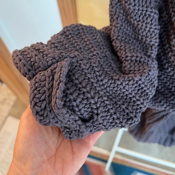 Anthropologie Moth Purple-Grey Oversize Cowl Neck Dolman Sweater Size Small - Picture 7 of 12